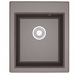 Мойка кухонная Акватон Линеа 43 1A732932LW250 43 см серый шелк