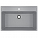 Мойка кухонная Ulgran U-600 76 см темно-серый