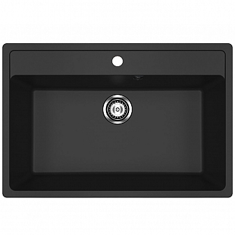 Мойка кухонная Ulgran U-600 76 см ультра-черный