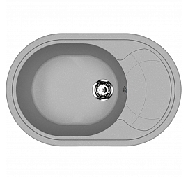 Мойка кухонная Ulgran U-610 78 см графитовый