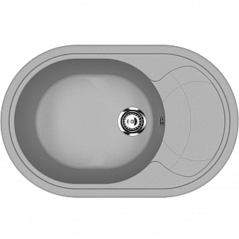 Мойка кухонная Ulgran U-610 78 см графитовый