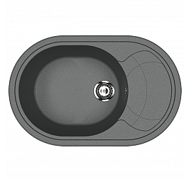 Мойка кухонная Ulgran U-610 78 см антрацит