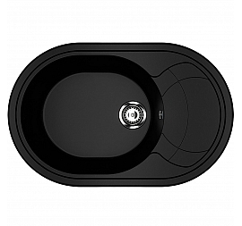 Мойка кухонная Ulgran U-610 78 см ультра-черный