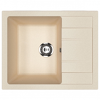 Мойка кухонная Ulgran U-607 61 см бежевый