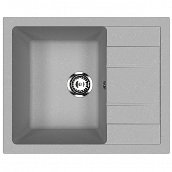 Мойка кухонная Ulgran U-607 61 см графитовый