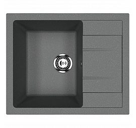 Мойка кухонная Ulgran U-607 61 см антрацит