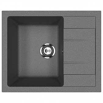 Мойка кухонная Ulgran U-607 61 см антрацит