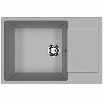 Мойка кухонная Ulgran U-602 76 см графитовый