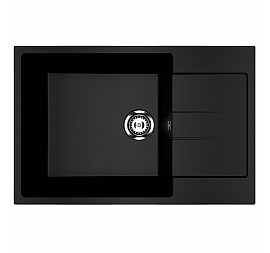 Мойка кухонная Ulgran U-602 76 см ультра-черный