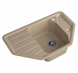 Мойка кухонная GranFest Corner 800E 79 см песочный
