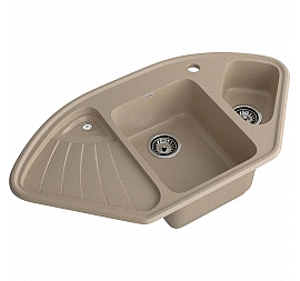 Мойка кухонная GranFest Corner 1040E 104 см песочный