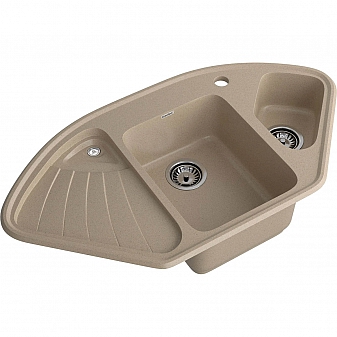 Мойка кухонная GranFest Corner 1040E 104 см песочный