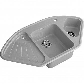 Мойка кухонная GranFest Corner 1040E 104 см серый