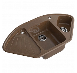 Мойка кухонная GranFest Corner 1040E 104 см терракот