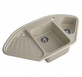 Мойка кухонная GranFest Corner 1040E 104 см топаз