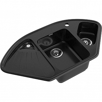 Мойка кухонная GranFest Corner 1040E 104 см чёрный