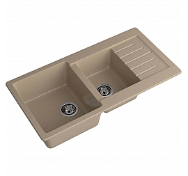 Мойка кухонная GranFest Practik 980KL 98 см песочный