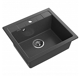 Мойка кухонная GranFest Quadro 561 56 см графит