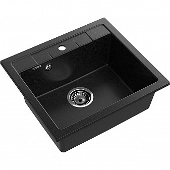 Мойка кухонная GranFest Quadro 561 56 см чёрный