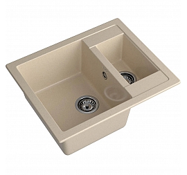 Мойка кухонная GranFest Quadro 610K 61 см кашемир