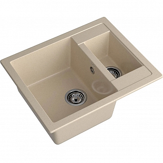 Мойка кухонная GranFest Quadro 610K 61 см кашемир