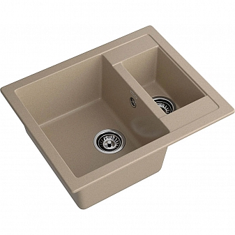 Мойка кухонная GranFest Quadro 610K 61 см песочный
