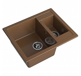 Мойка кухонная GranFest Quadro 610K 61 см терракот