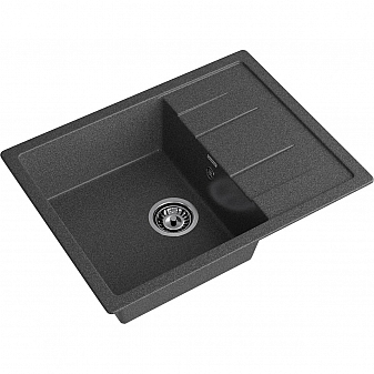 Мойка кухонная GranFest Quadro 650L 65 см графит