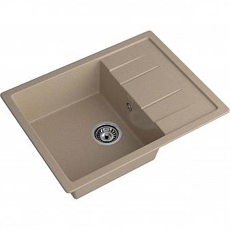 Мойка кухонная GranFest Quadro 650L 65 см песочный