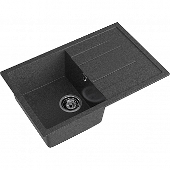 Мойка кухонная GranFest Quadro 780L 77 см графит