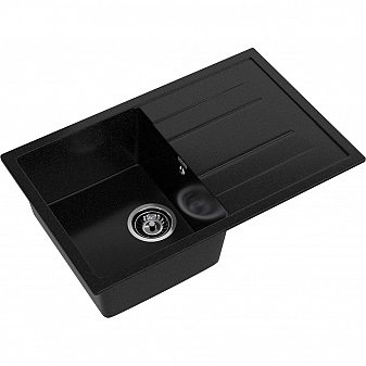 Мойка кухонная GranFest Quadro 780L 77 см чёрный