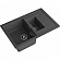 Мойка кухонная GranFest Quadro 775KL 77 см графит