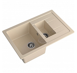 Мойка кухонная GranFest Quadro 775KL 77 см кашемир