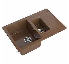 Мойка кухонная GranFest Quadro 775KL 77 см терракот