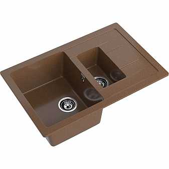 Мойка кухонная GranFest Quadro 775KL 77 см терракот