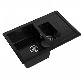 Мойка кухонная GranFest Quadro 775KL 77 чёрный