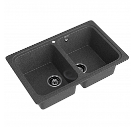 Мойка кухонная GranFest Standart 780K 78 см графит
