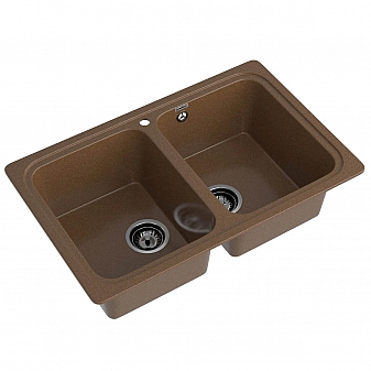 Мойка кухонная GranFest Standart 780K 78 см терракот