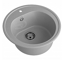 Мойка кухонная GranFest Rondo 510 51 см серый