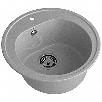 Мойка кухонная GranFest Rondo 510 51 см серый