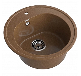 Мойка кухонная GranFest Rondo 510 51 см терракот