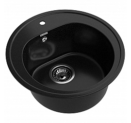 Мойка кухонная GranFest Rondo 510 51 см чёрный