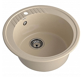 Мойка кухонная GranFest Rondo 520 52 см кашемир