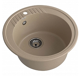 Мойка кухонная GranFest Rondo 520 52 см песочный