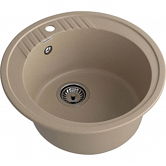 Мойка кухонная GranFest Rondo 520 52 см песочный