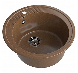 Мойка кухонная GranFest Rondo 520 52 см терракот