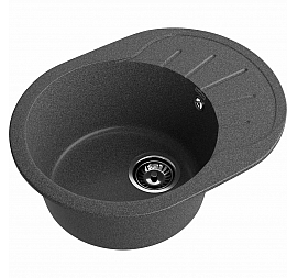 Мойка кухонная GranFest Rondo 580L 58 см графит