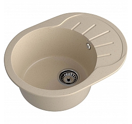 Мойка кухонная GranFest Rondo 580L 58 см кашемир