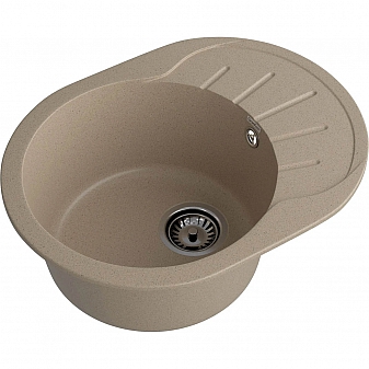 Мойка кухонная GranFest Rondo 580L 58 см песочный