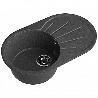 Мойка кухонная GranFest Rondo 750L 75 см графит